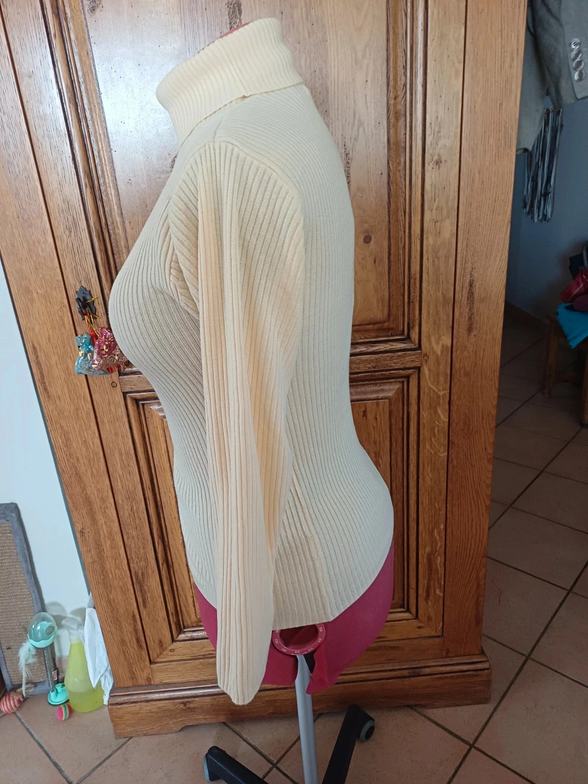Trui met ronde hals geel maat 38 – photo 2